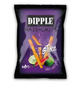 Dipple Mais Csípős-Limeos Kukorica Rudacskák (90g)