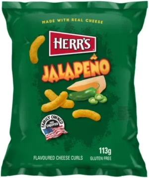 Herr's Jalapeno Paprikás-Sajtos Kukorica Snack (113g)