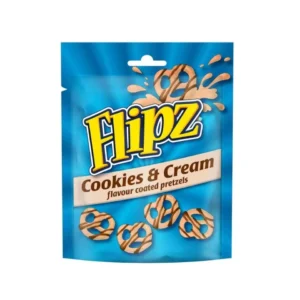 Flipz Fehércsokoládés-kekszes mázzal bevont sós perecek (90g)