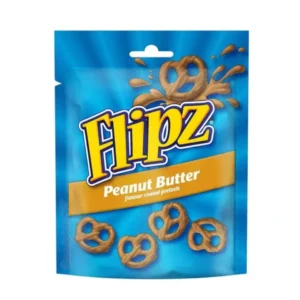 Flipz Mogyoróvajas mázzal bevont sós perecek (90g)