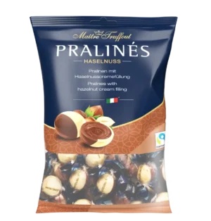 Maître Truffout Pralinés – Mogyorókrémmel töltött tejcsokoládé pralinék (125g)