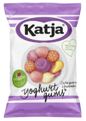 Katja – Gyümölcsös joghurtos vegán gumicukor (65g)