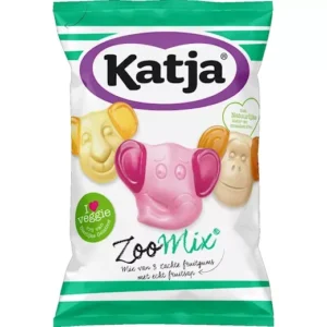 Katja – Gyümölcsös vegán állatkerti gumicukorválogatás (255g)