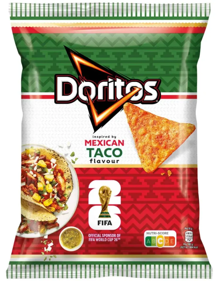 Doritos - Mexikói taco ízű ropogós tortilla chips (110g)