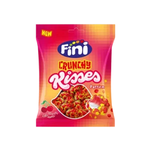 Fini Crunchy Kisses - Savanyú cseresznye ízű, roppanós gumicukor (75g)