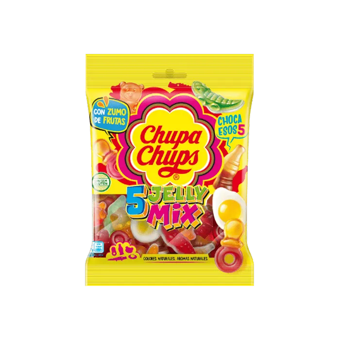 Chupa Chups - Vegyes gyümölcsös gumicukor válogatás (150g)