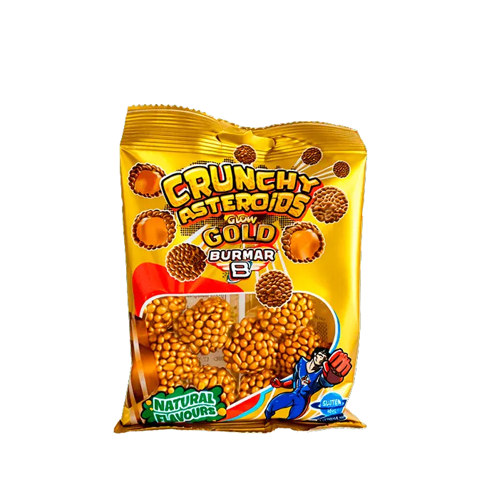 Burmar Crunchy Asteroids – GOLD: Ropogós Sós-Karamellás Galaxis (90g)