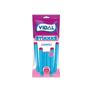 Vidal Stixxxs Raspberry – Kék Málnás-Krémes Töltött Rudak (90g)