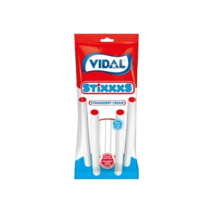 Vidal Stixxxs Strawberry Cream – Tejszínes-Epres Töltött Rudak (90g)