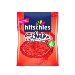 Hitschies Eper Ízű Gumicukor Zsinórok (125g)