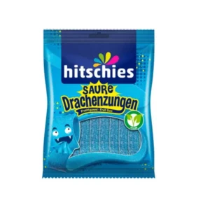 Hitschies Savanyú Kék Málna Ízű Gumicukor Szalagok (125g)