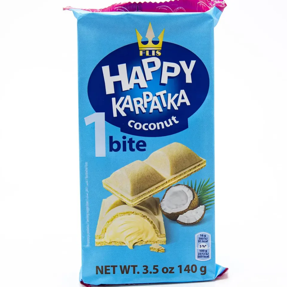 FLIS Happy Karpatka Kókuszkrémes Süteményfalatok (140g)